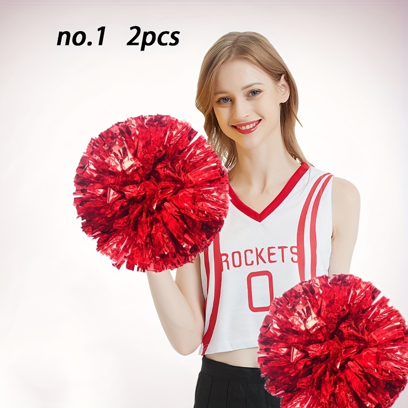 2PCS Game Pompoms 32CM Cheap Practical Cheerleading Cheering Pom Poms Apply  To Sports Match And Vocal Concert Free Combination