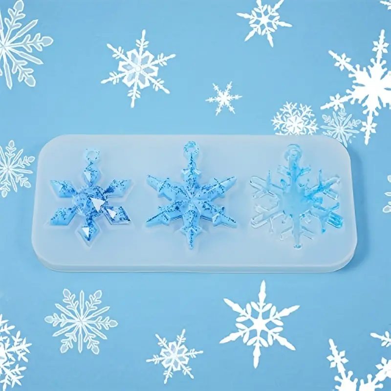 Snowflake Silicone Moulds Diy Silicone Pendant Mold Making - Temu