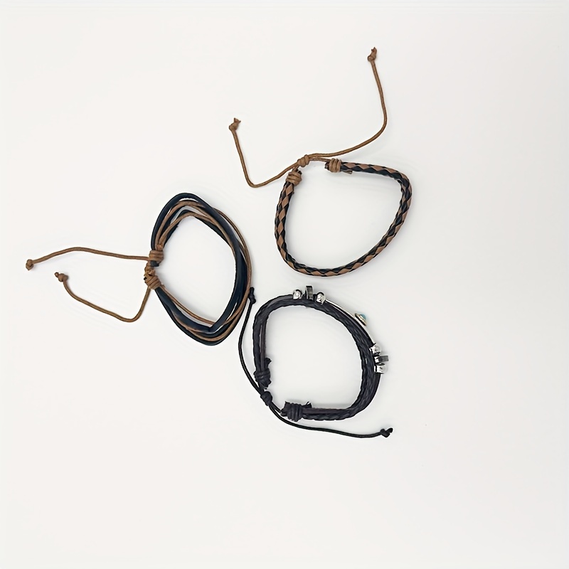 Men's Multilayer Braided Leather Bracelet