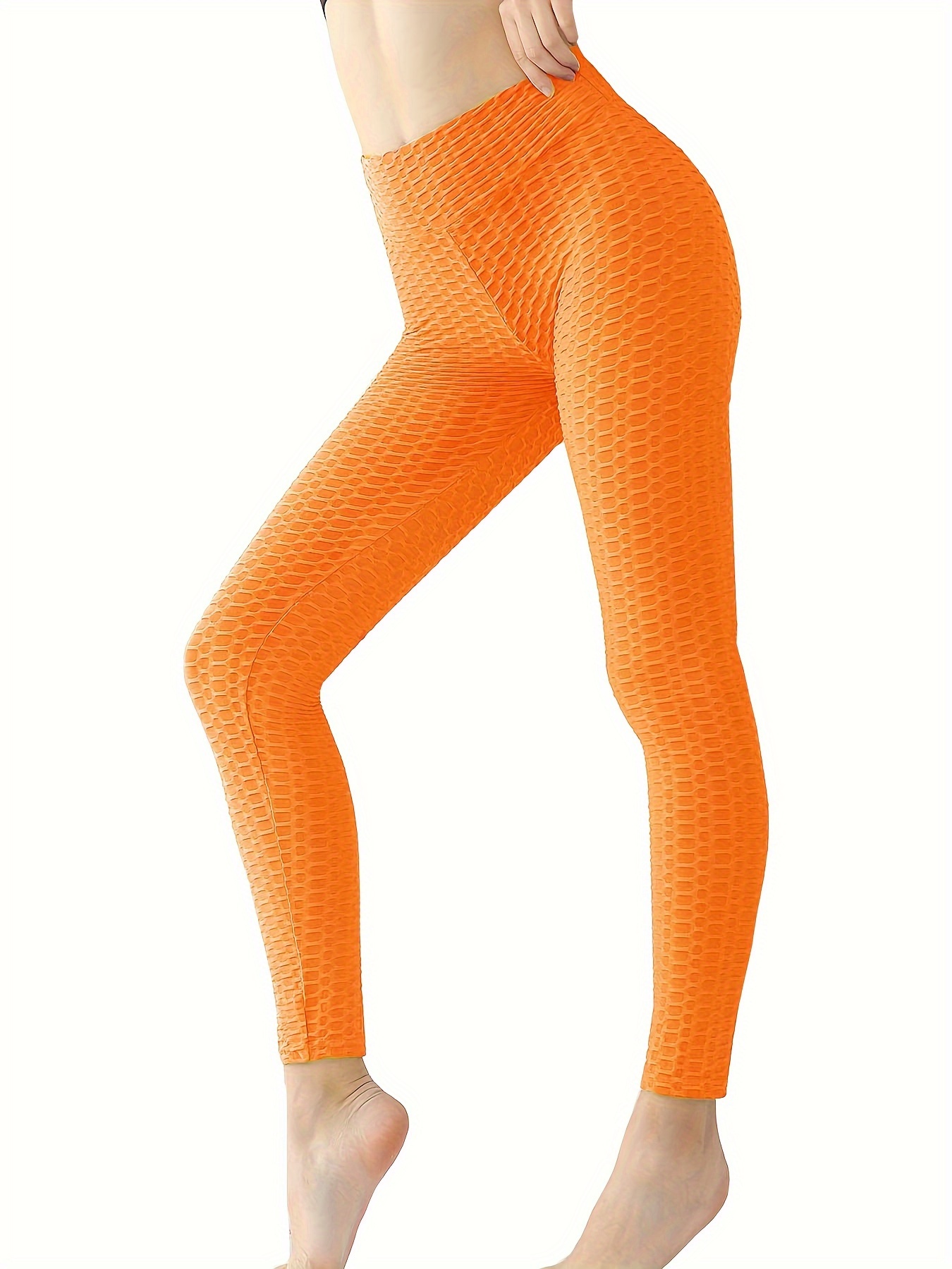 GWAABD Tangerine Leggings Womens High Waist Pant Soft Sport Yoga