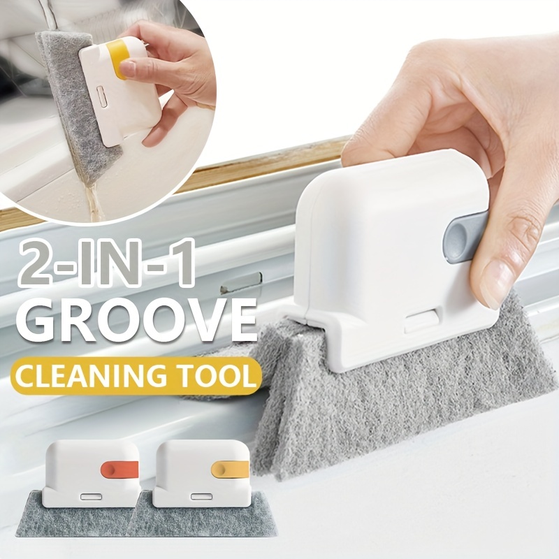 2 in 1 Groove Cleaning Tool Creative Detachable Cloth Window - Temu