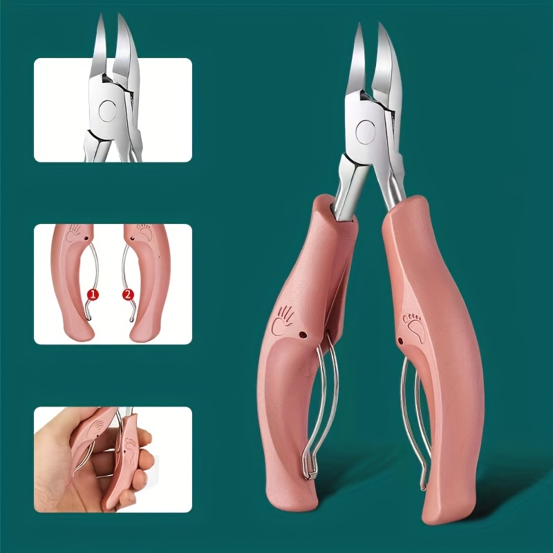 9PCS Stainless Steel Toe Nail Clipper,Ingrown Toenail Clippers for Ingrown  or Thick Toenails