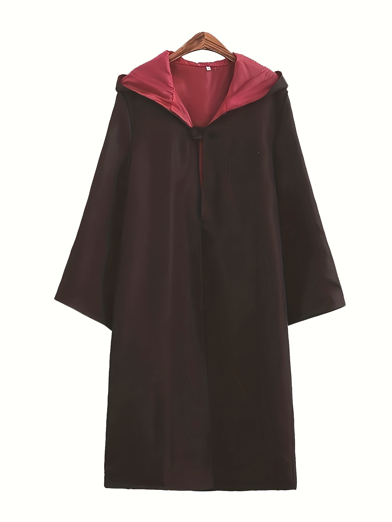 Wizard Robe - Black/Red - Velvet Mage Robe - LARP Costume - Harry