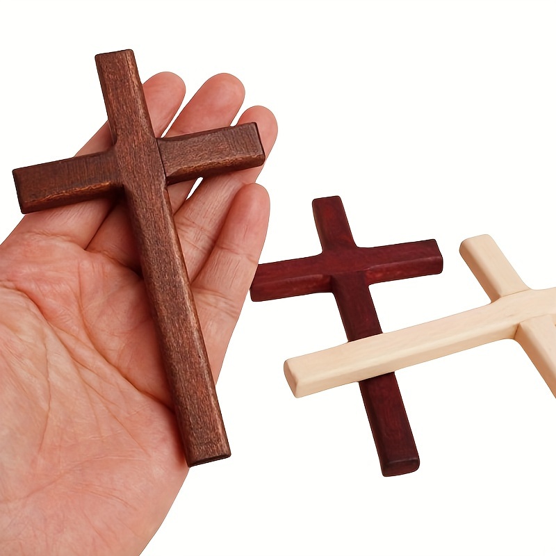 50 Pack Bulk Small Cross Set for Crafts, Wooden Cross Charms for Christian  Baptism, Easter, First Communion, Rosary (1 x 2 In) 