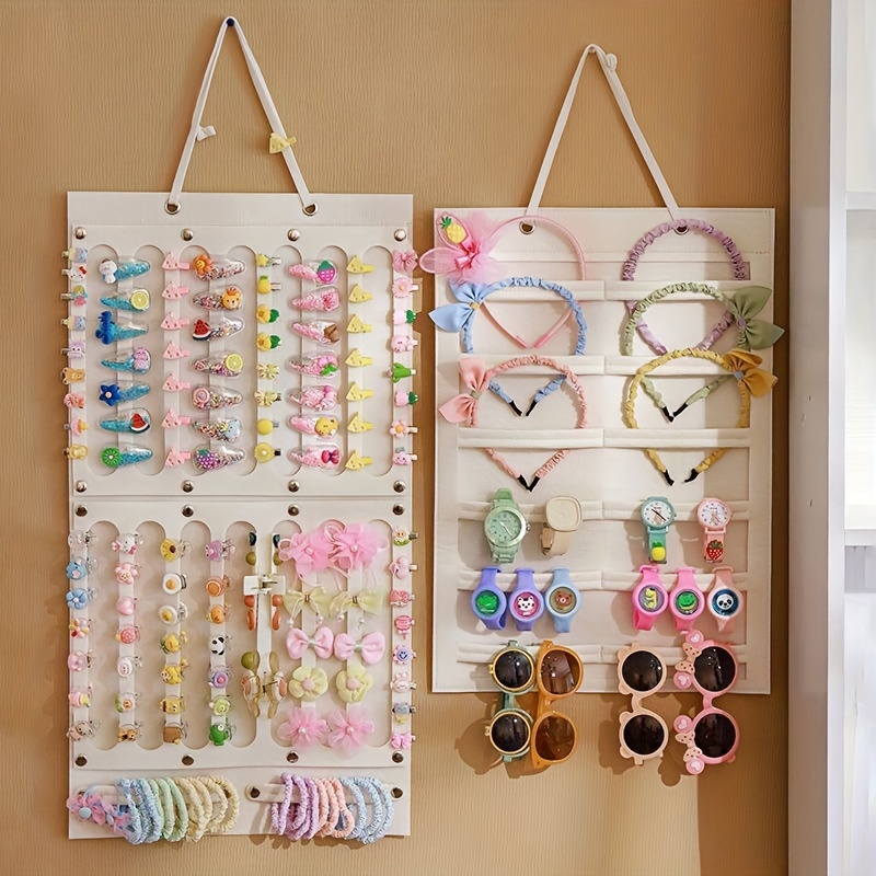 1pc Princess Style Hair Accessories Hanging Storage Organizer, Wall  Decoration Hair Bows Hair Accessories Storage, Hair Clips Hair Rope Glasses  Organizing Storage For Baby Girls, Children And Women'sJewelry BoxHanging  Storage