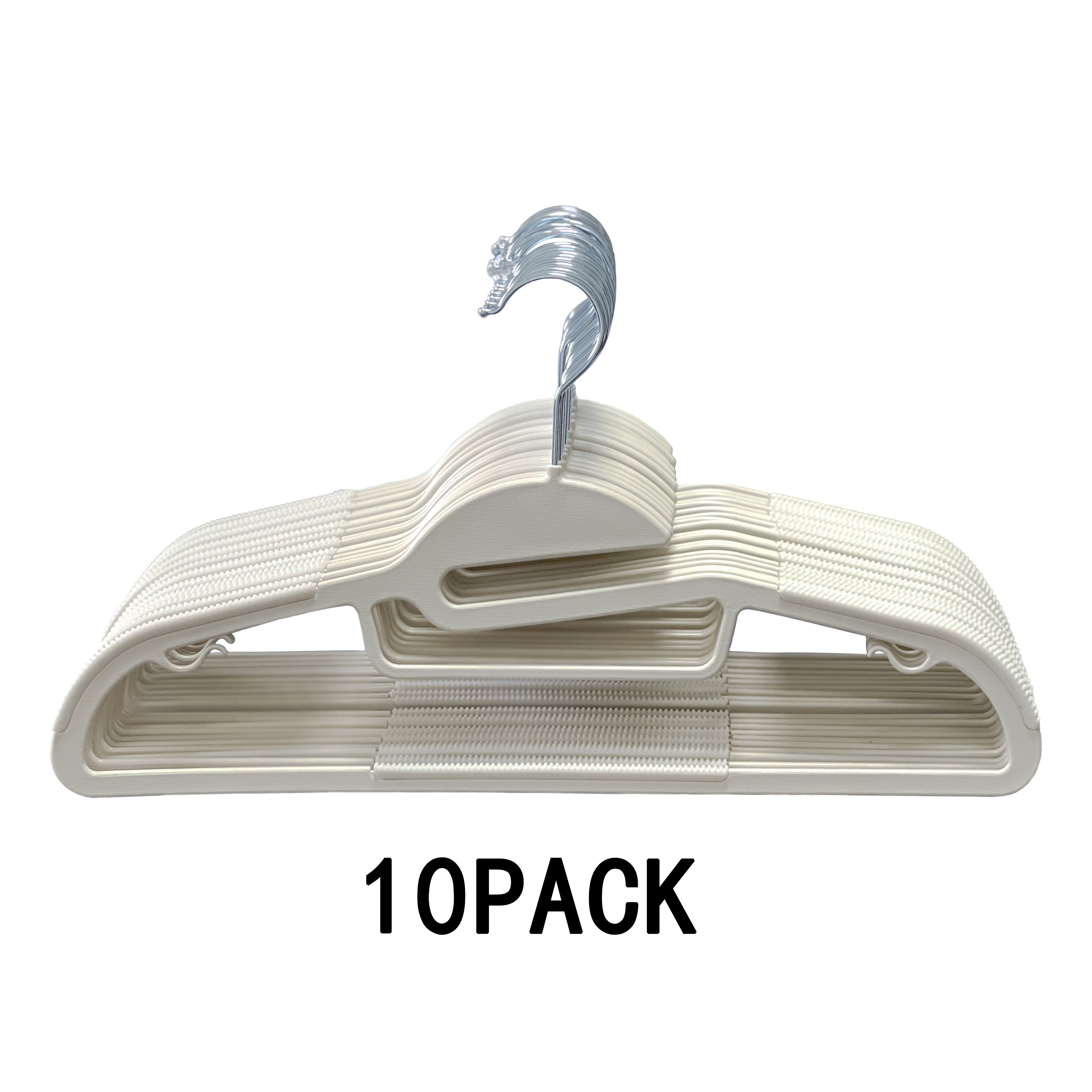 Heavy Duty Plastic Hangers With Non slip Design Swivel Hook - Temu