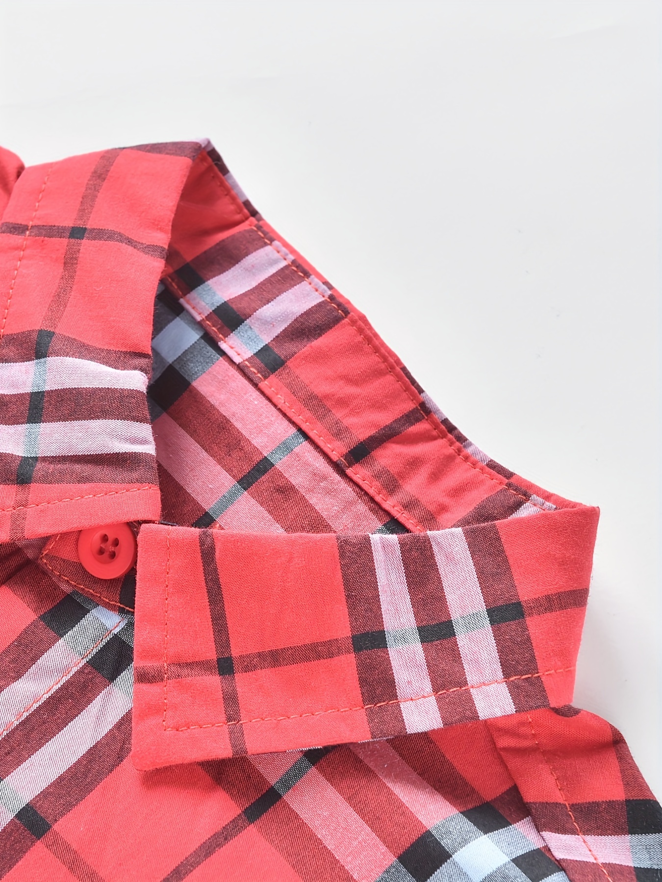 Boys Letter Print Plaid Shirts Button Down Tops Spring Fall Outwear Jacket