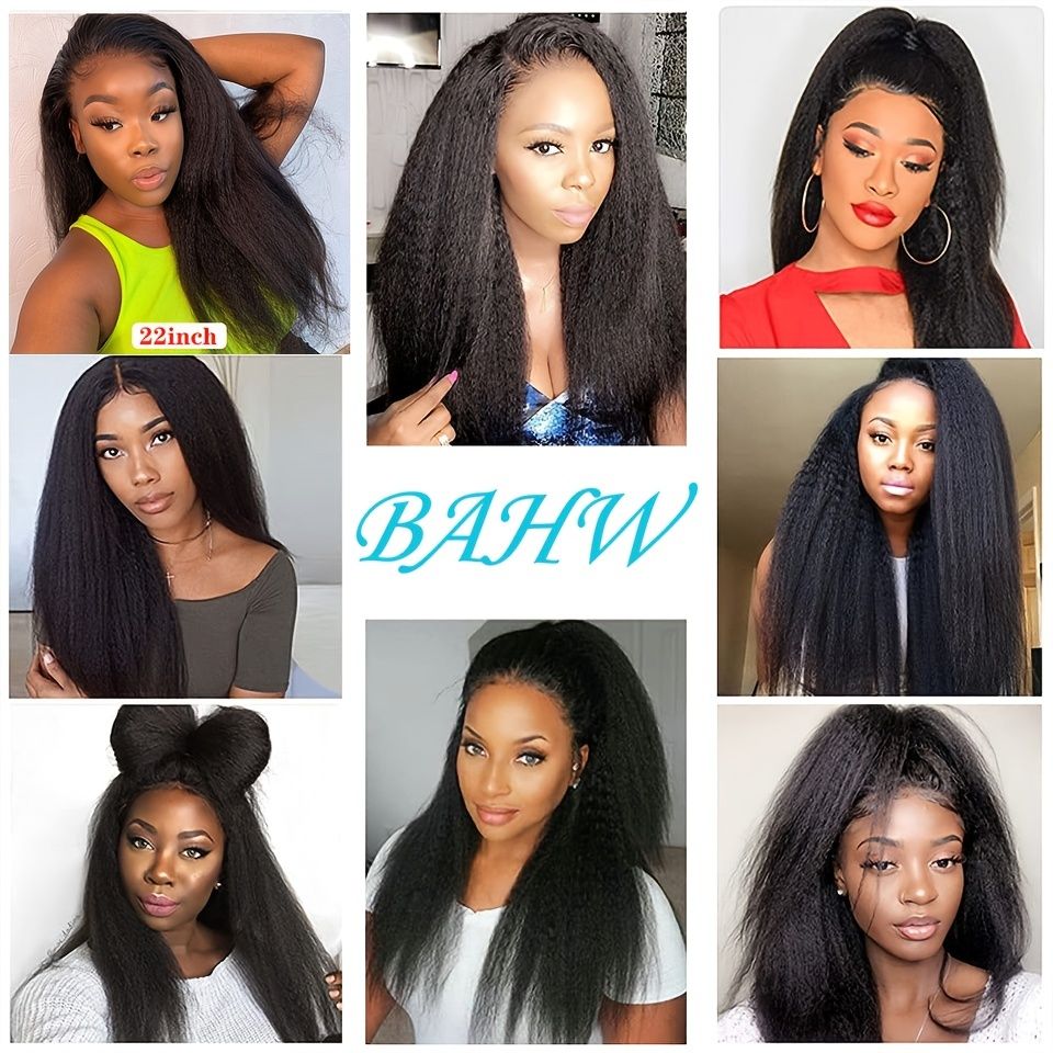 3pcs Hair Weave Bundles Unprocessed Natural Black Kinky Straight Hair  Extensions | High-quality & Affordable | Temu