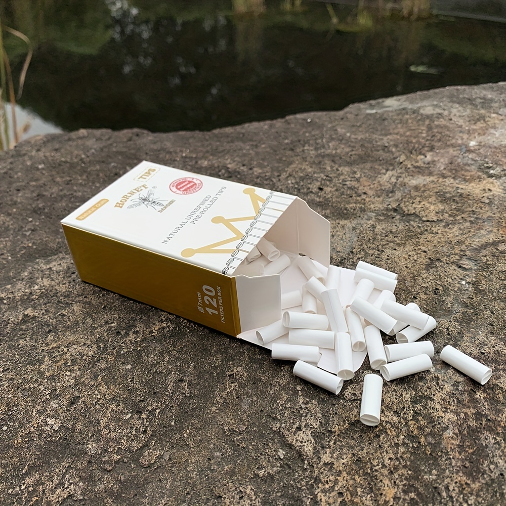 120 Unids/caja Soporte Cigarrillos Desechable Filtro Marrón - Temu