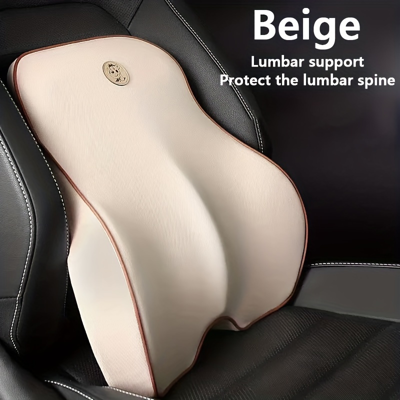 Car Lumbar Support Pillow Memory Foam Backrest Pillow For - Temu