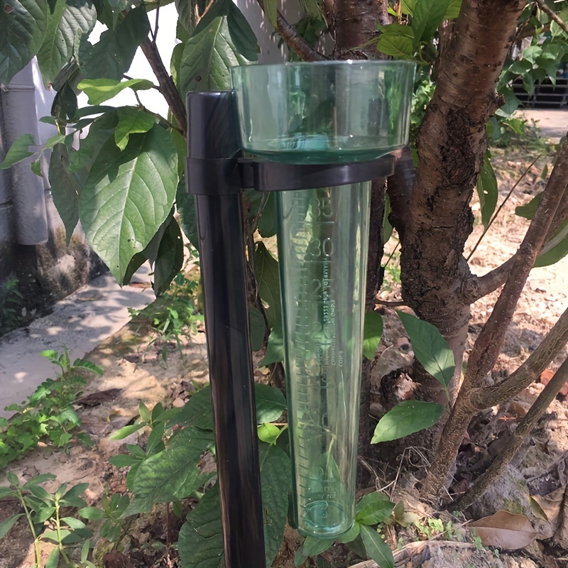 Pluviometro da esterno resistente al gelo con paletto, pluviometro, altezza  regolabile - Pratico strumento di misurazione della pioggia per giardino