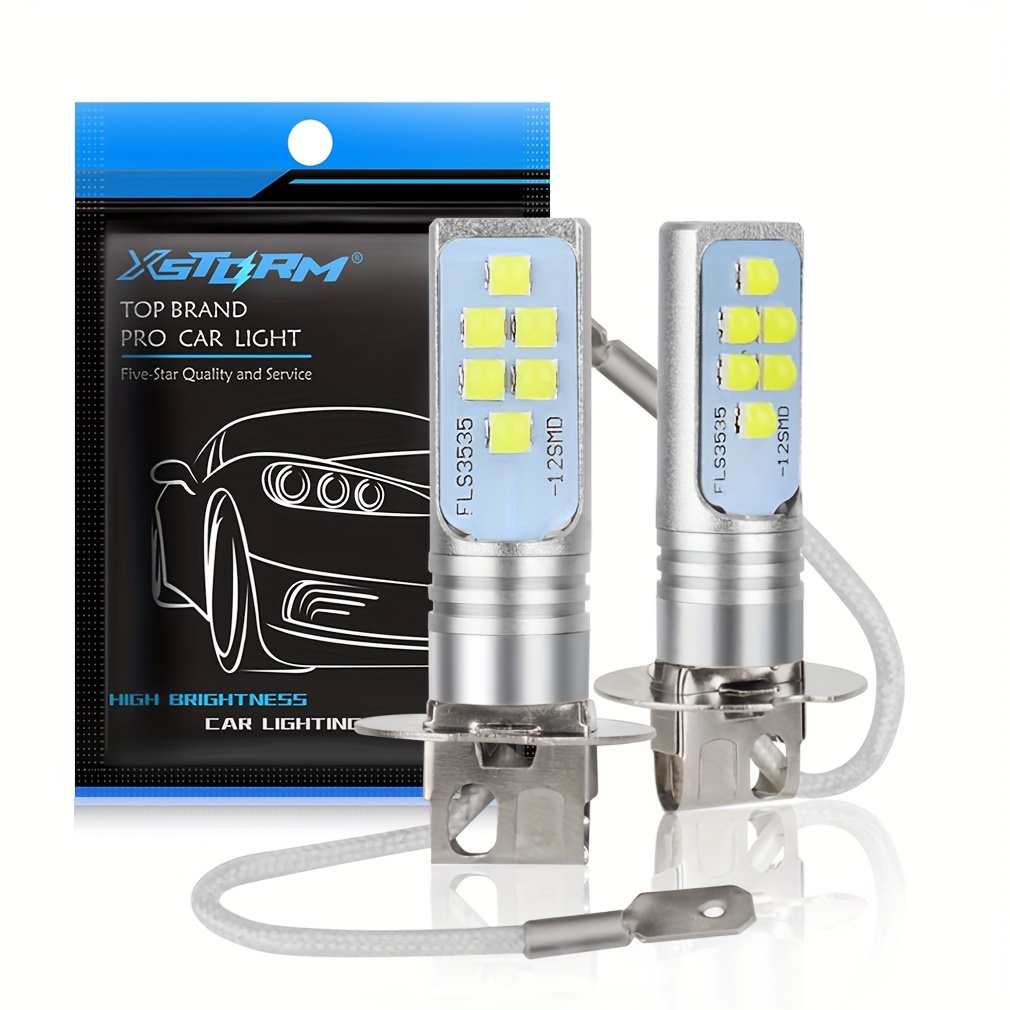 H1 H3 Led Bulbs Car Fog Lamp Super Bright 6500k White - Temu United Kingdom