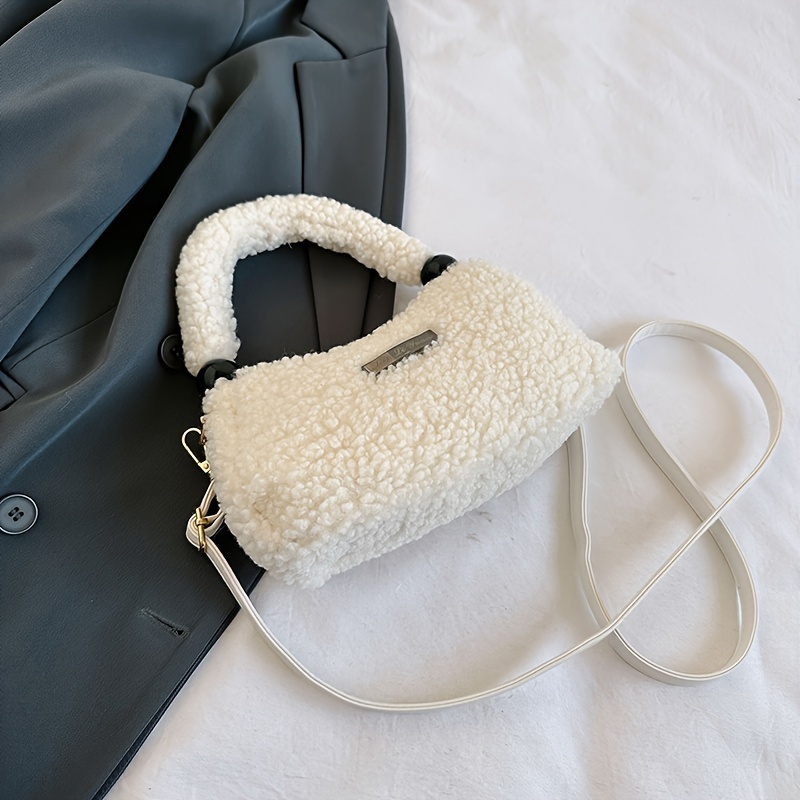 なミニぬいぐるみハンドバッグ 女性フェイクファークロスボディバッグ