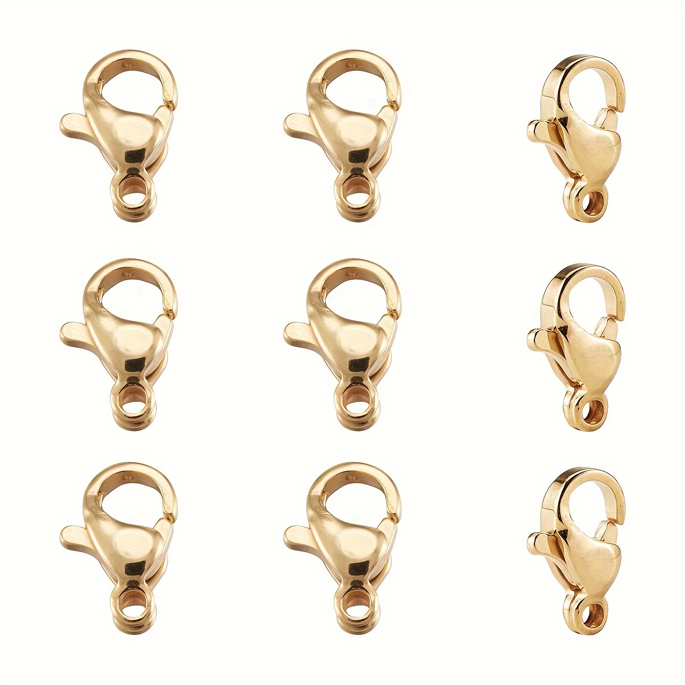 Golden Lobster Clasps Alloy Lobster Claw Clasps Jewelry - Temu