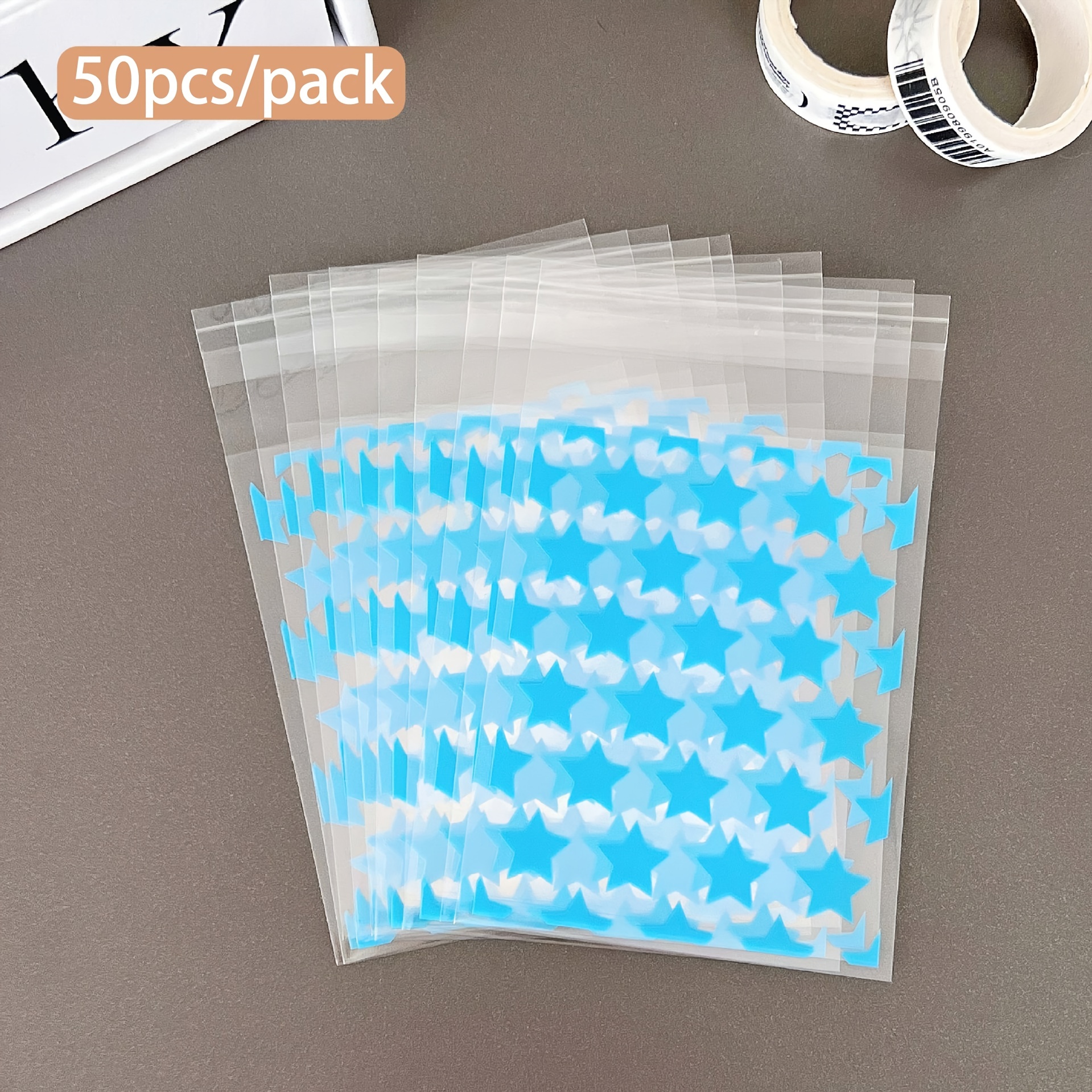 50pcs Candy Self-adhesive Packaging Bags