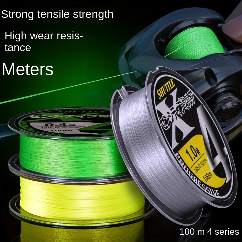 Mix Color 4 Strands Braided Fishing Line Abrasion Resistant - Temu