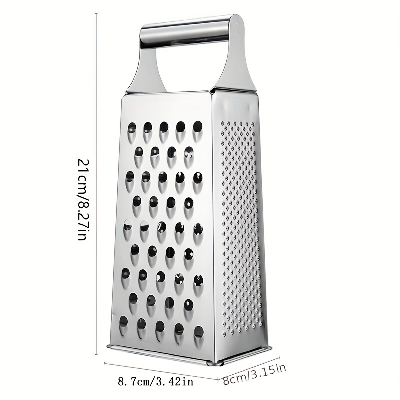 Professional Cheese Grater With Storage Container, Stainless Steel