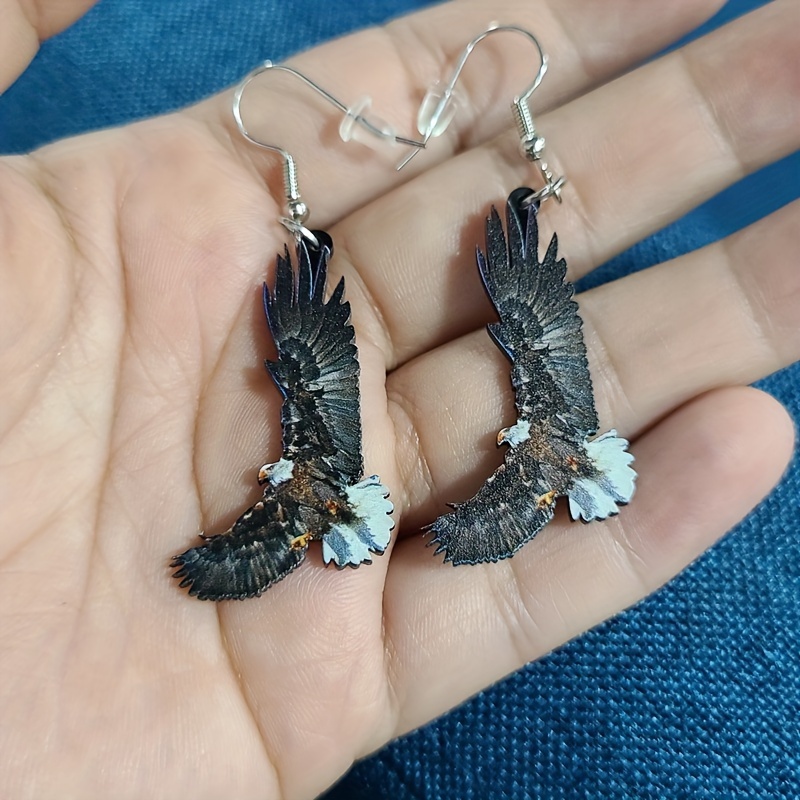 1 Paar Bunte Ohrringe Geschenke Eule Teenager Süße Temu Taube Anhänger Schmuck Germany Ohrringe, Papagei - Vogelserie Kolibri Für Mädchen