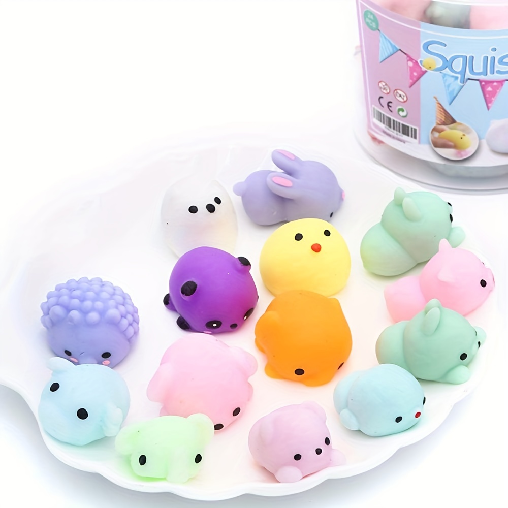 JOUET ANTI-STRESS, 40 Pcs--Mini jouets Squishy Mochi Squishies