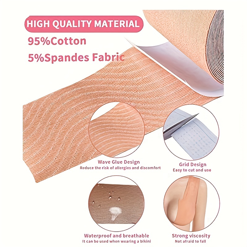 Invisible Breast Lifting Tape Adhesive Push Breast Support - Temu