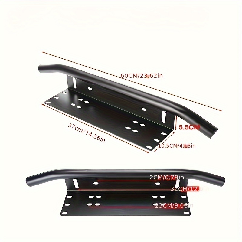 Universal Off Road Plate Light Frame With Auxiliary Lamp And Fog Light