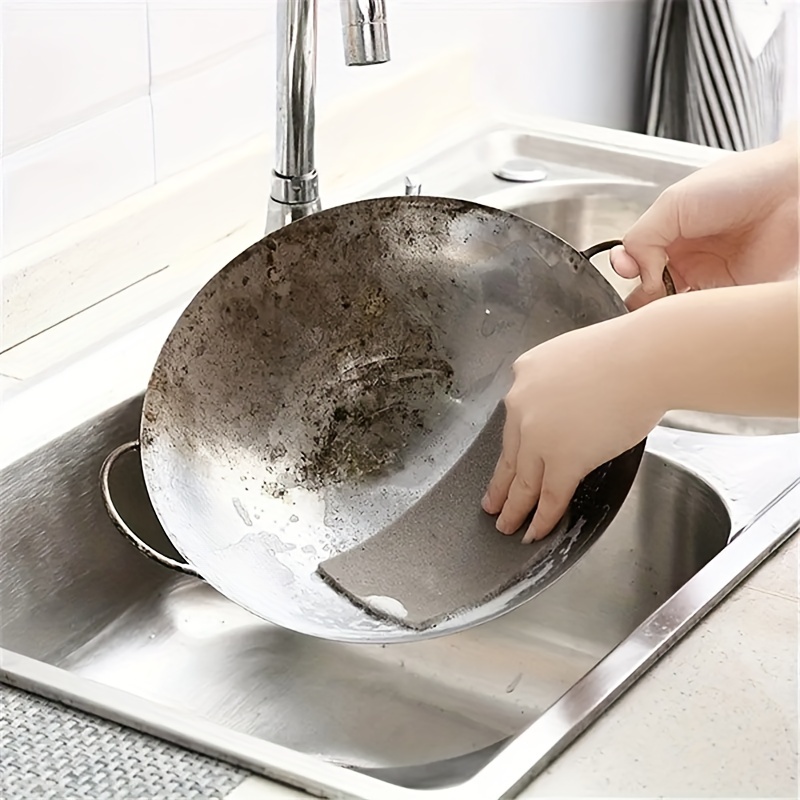 Stainless Steel Cooking Pot Brush Cleaning Tool Kitchen Bottom