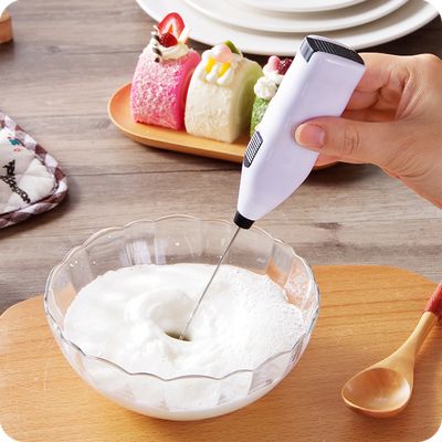 1pc Mini Electric Blender (battery Not Included), Portable And Convenient For Quick Stirring Kitchen Accessories, Cooking Gadget Suitable For Milk Cream, Coffee, Cappuccino Cream