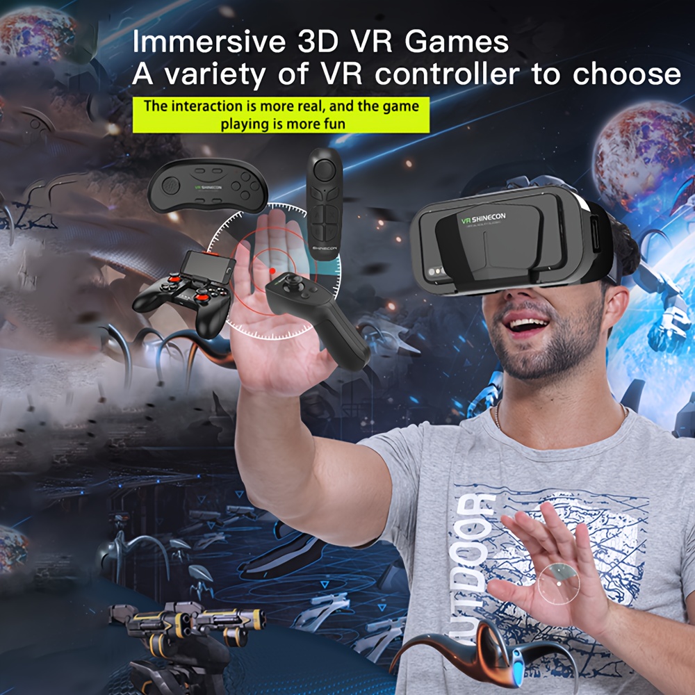 Auriculares VR compatibles con iPhone y Android - Gafas universales de realidad  virtual para niños y adultos 
