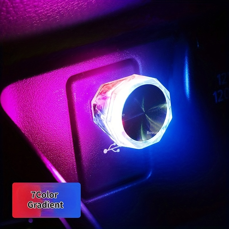 

Car Mini Usb Led Ambient Light Decoration Indoor Ambient Atmosphere Light Car Pc Computer Portable Lamp Plug Play