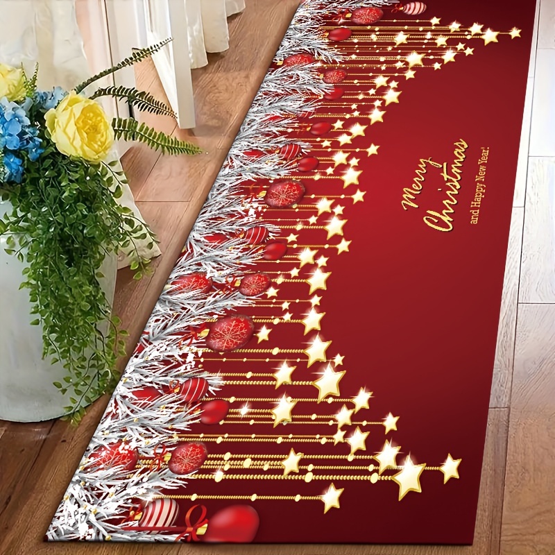 Christmas Beautiful Anti slip Floor Mat Xmas Party Door - Temu