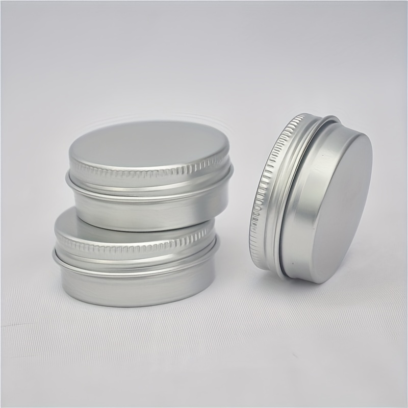 10pcs Tins Aluminum Jars Metal Tins With Lids Candles Tin Cans Round Tins  Jars Travel Tins