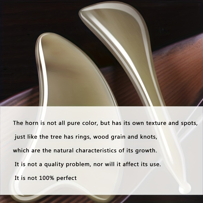 Natural Horn Gua Sha Board & Face Lift Stick Set