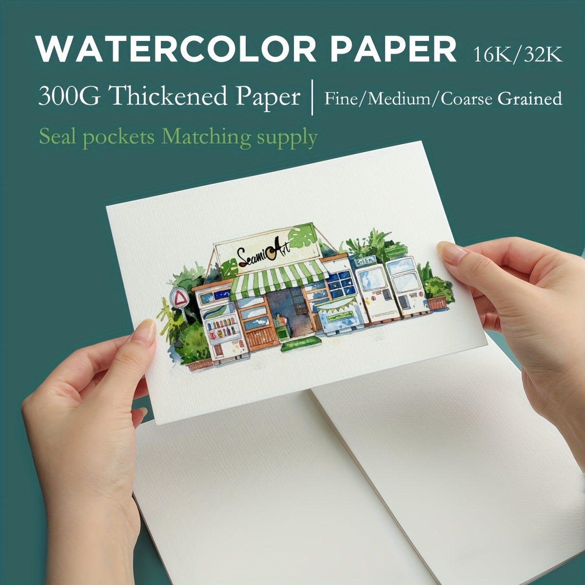 50 Sheets of Watercolor Paper Cards 300g Square Round Cardstock Calligraphy  Medium Thick Grain Art Painting Blank Paper - AliExpress