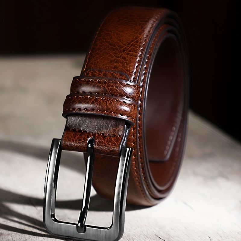 Pin Buckle - Dark Brown Leather