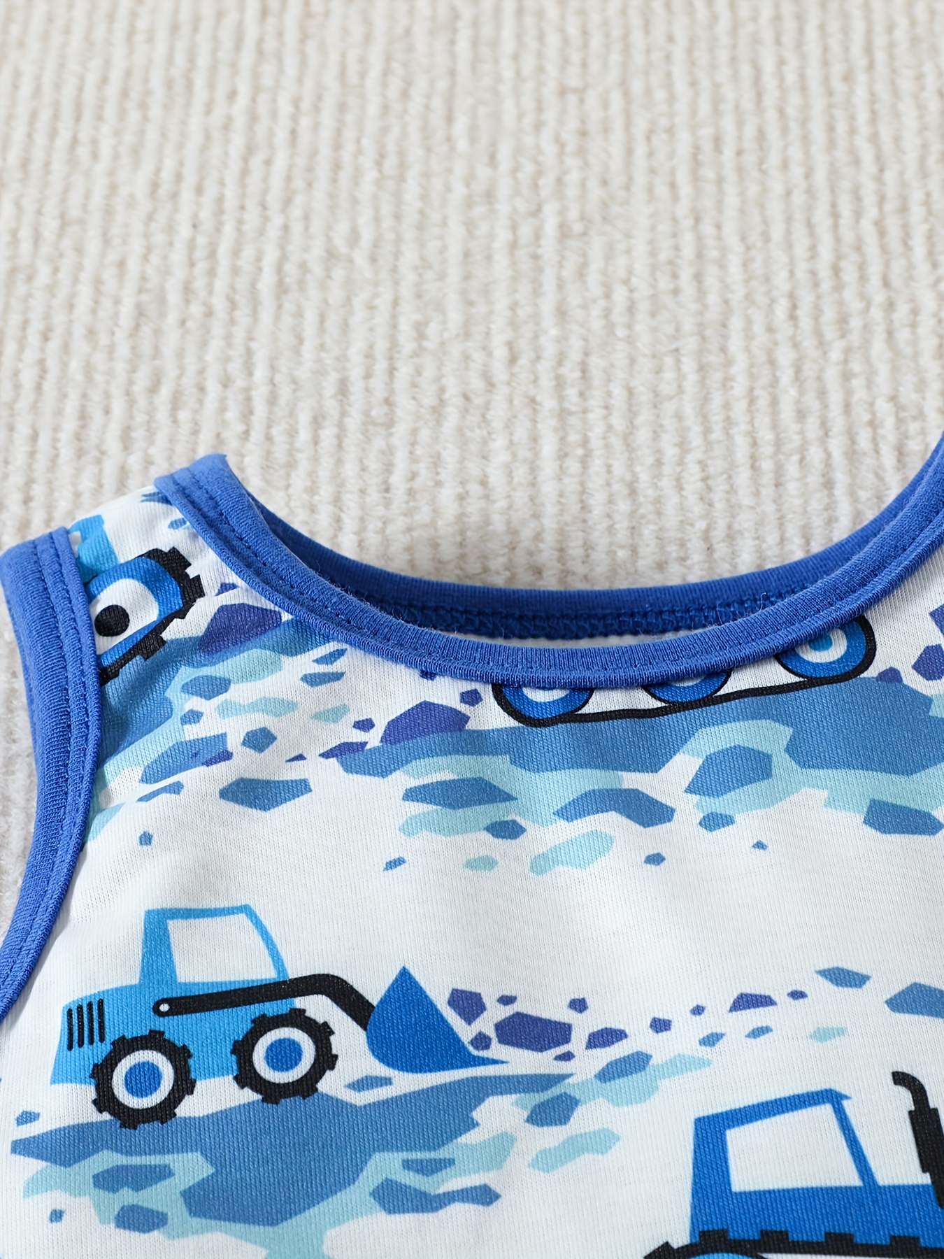 Boys Dino Digger Tank Top & Shorts Set