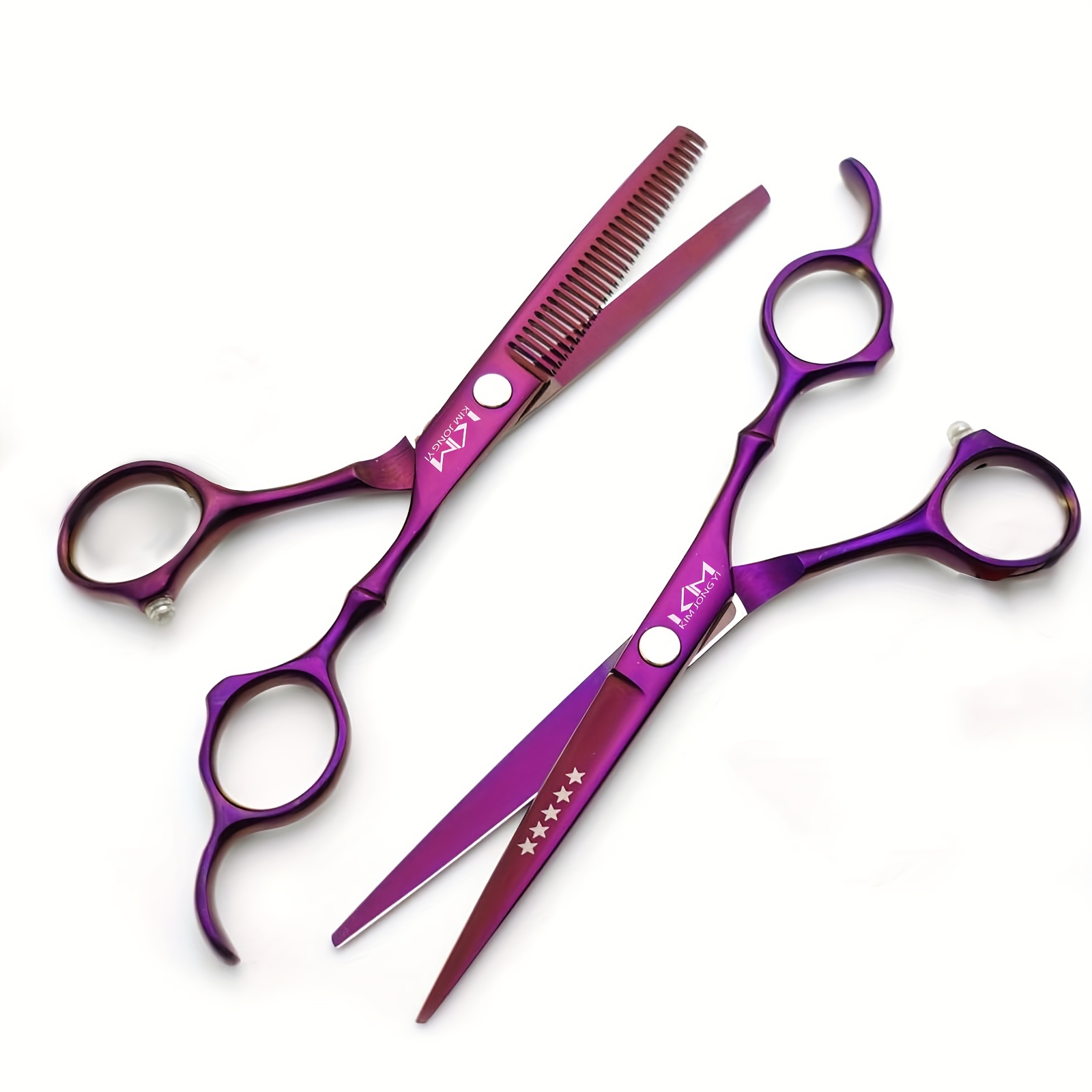 Professional Hair Cutting Scissors With Comb And Case - Temu