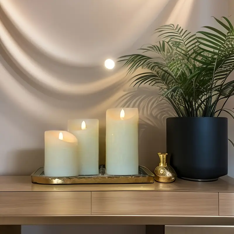 Candela Elettrica Senza Fiamma A Forma Di Lacrima - Ricaricabile USB, Con Telecomando, Effetto Tremolio - Foto 10