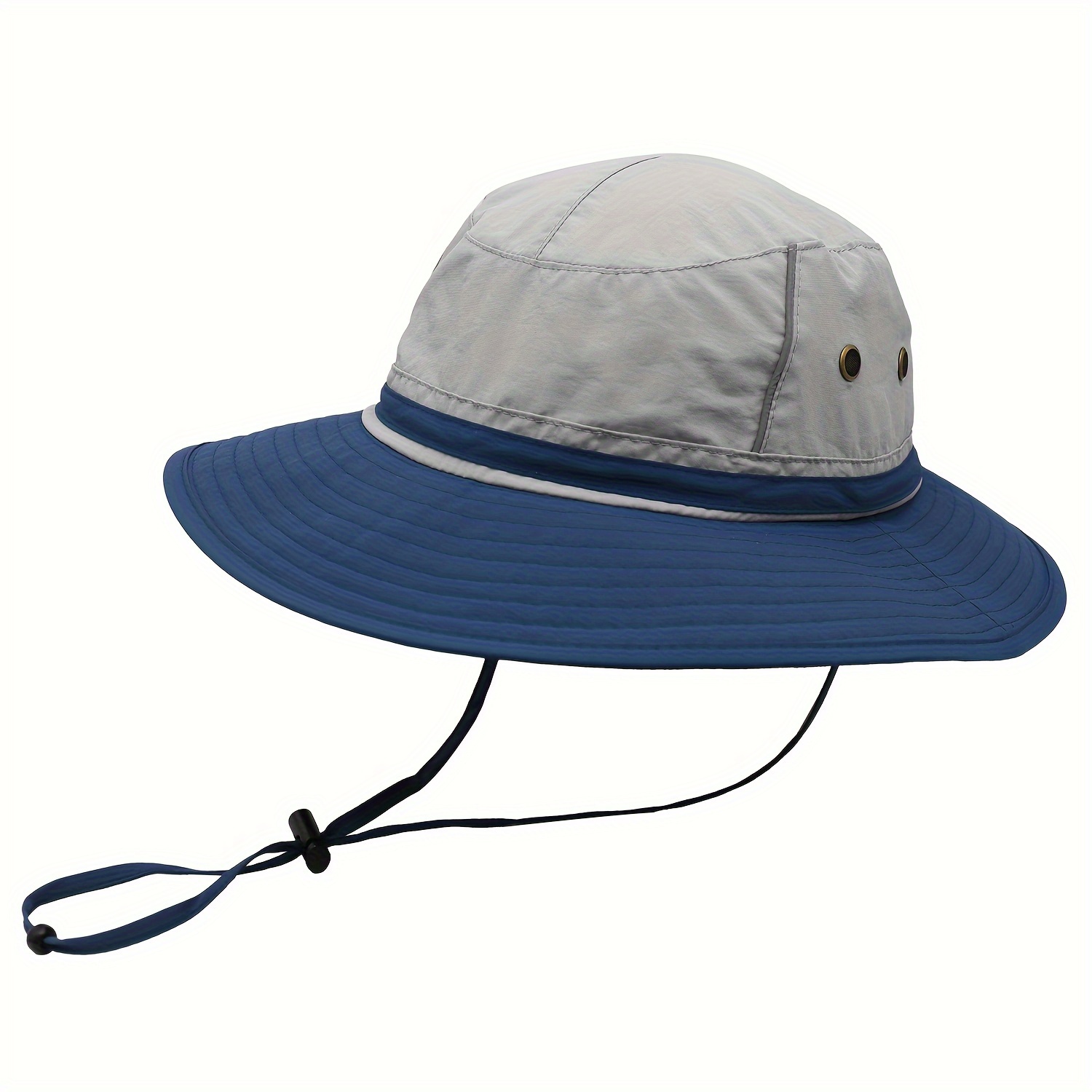 Men's Outdoor Sun Hat Summer Wide Brim Bucket Hat, Fishing Hat,Temu