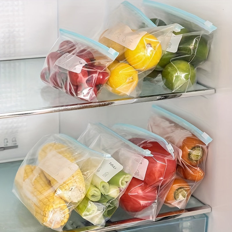 Reusable Silicone Vacuum Food Fresh Bags Wraps Fridge Food Storage  Containers Refrigerator Bag Kitchen Ziplock Bag