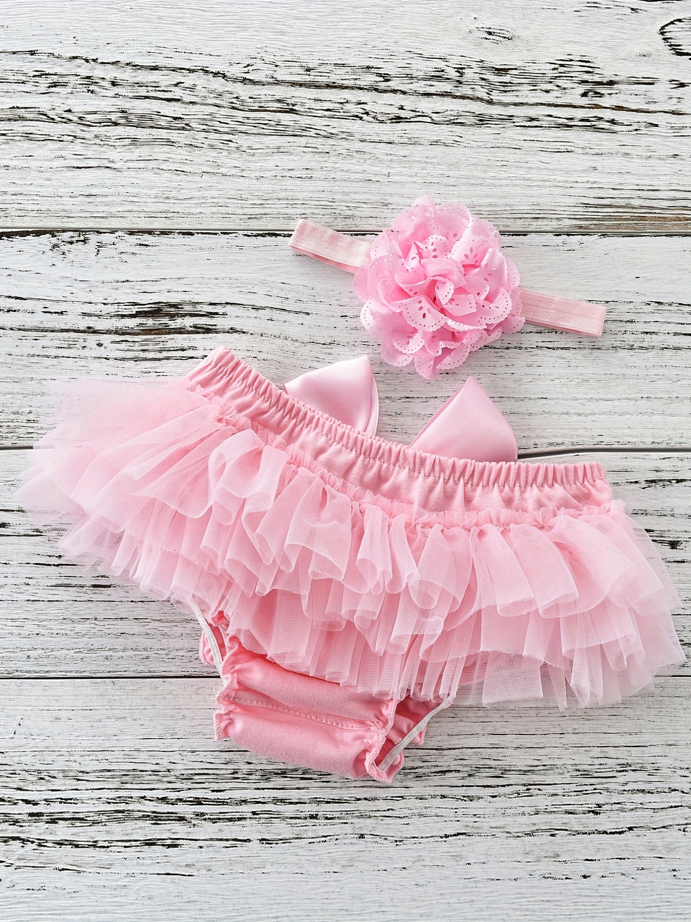 Vintage Girls Pink Ruffle Underwear Kids Underpants Diaper Cover