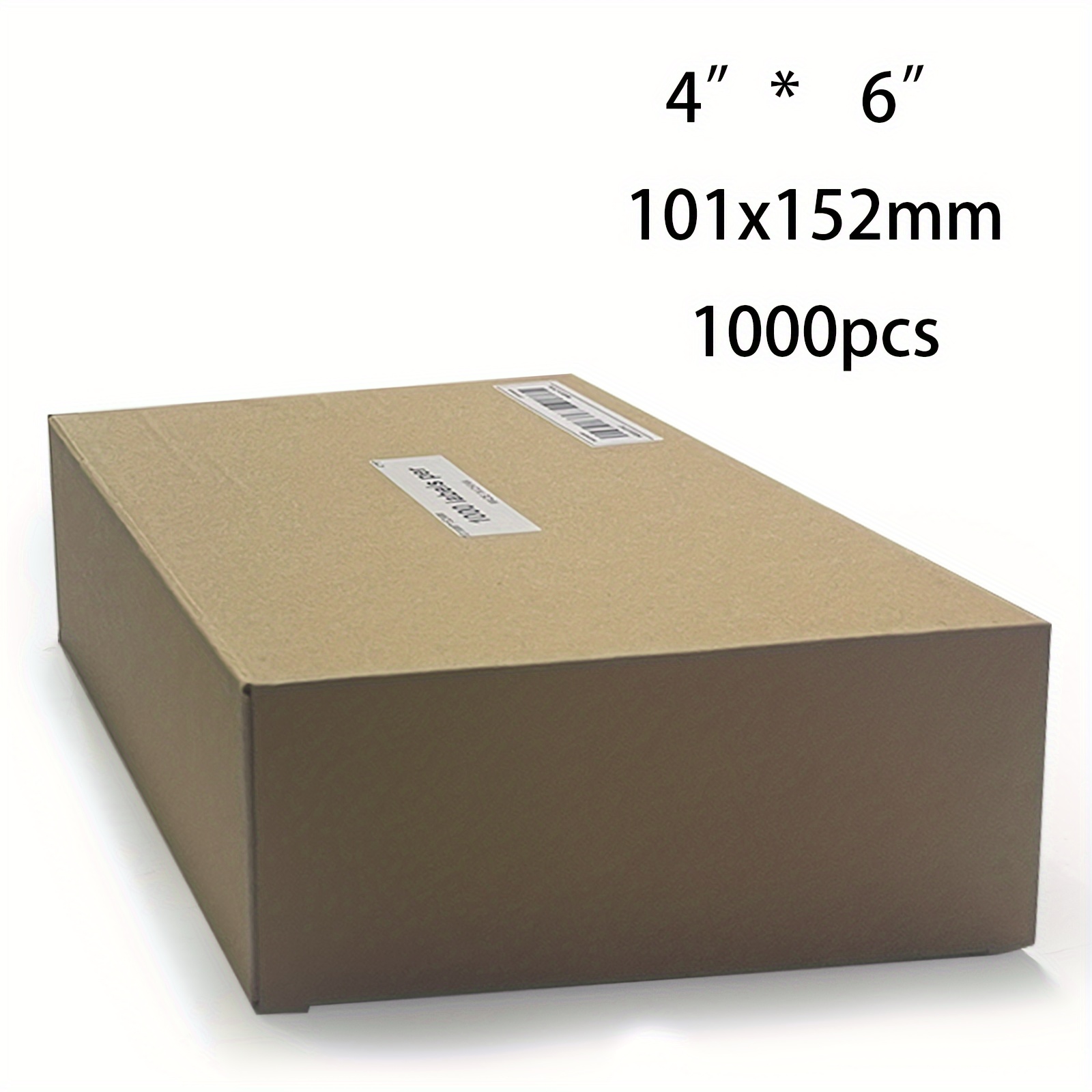 100/500/1000 Feuilles Papier D'étiquettes Thermique 4 x 6 - Temu