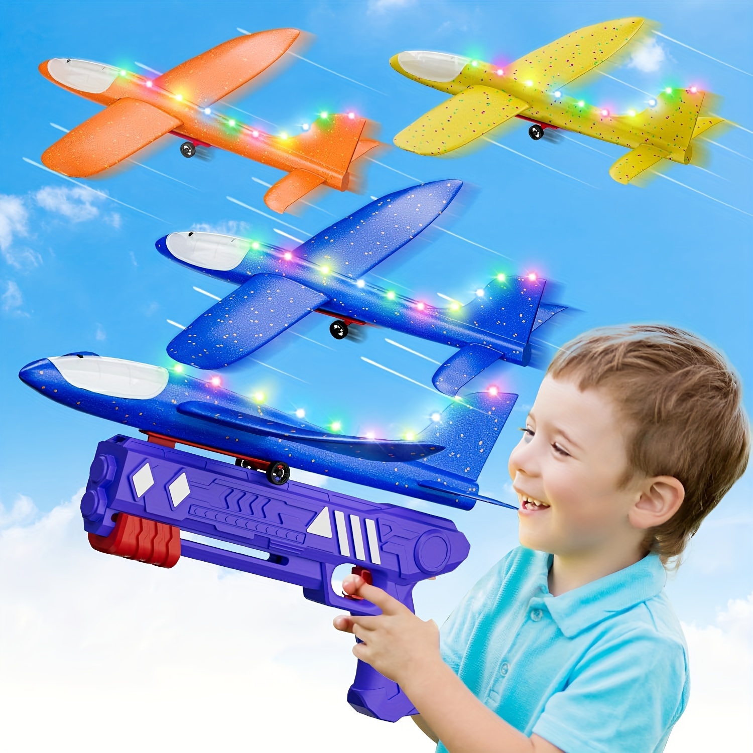 Airplane Toys With Launcher Kids Toys For Birthday Gifts 2 - Temu