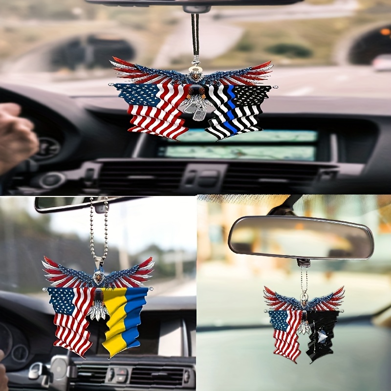 New American Independence Day Creative Eagle Acrilico Appendiabiti Per Auto  Zaino Accessori Decorazione Domestica - Auto - Temu Italy