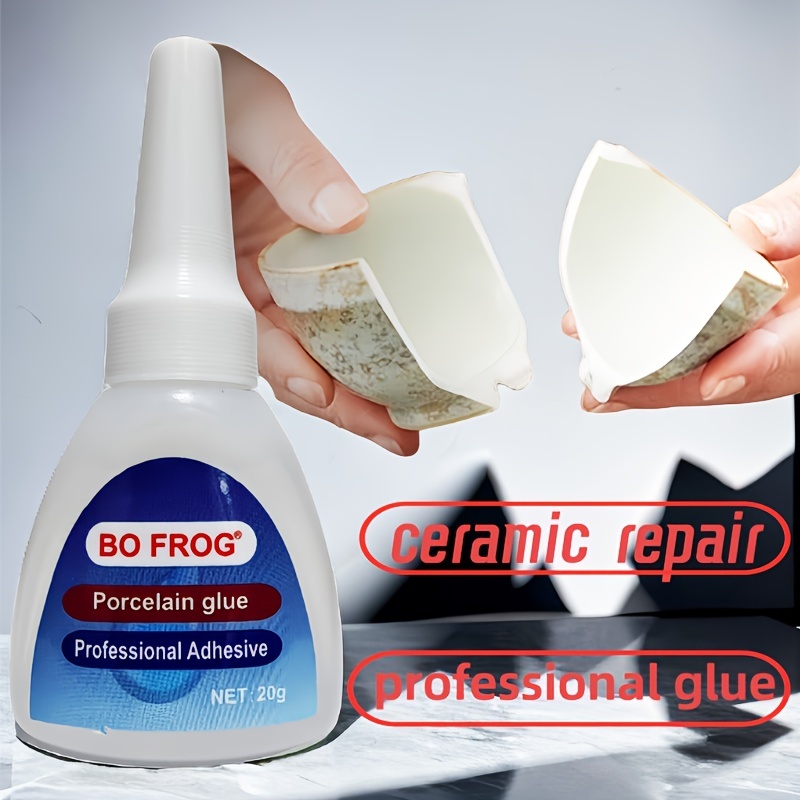 2PACK 40g Ceramic Glue - Professional Strength CA Glue for Seamless  Ceramics, Porcelain and Pottery Repair, Waterproof Instant Super Glue for