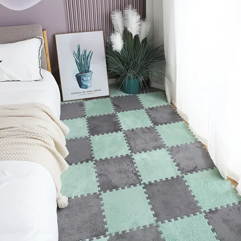 Tappeti per camera da letto 12 pezzi tappetino in schiuma - Temu Italy