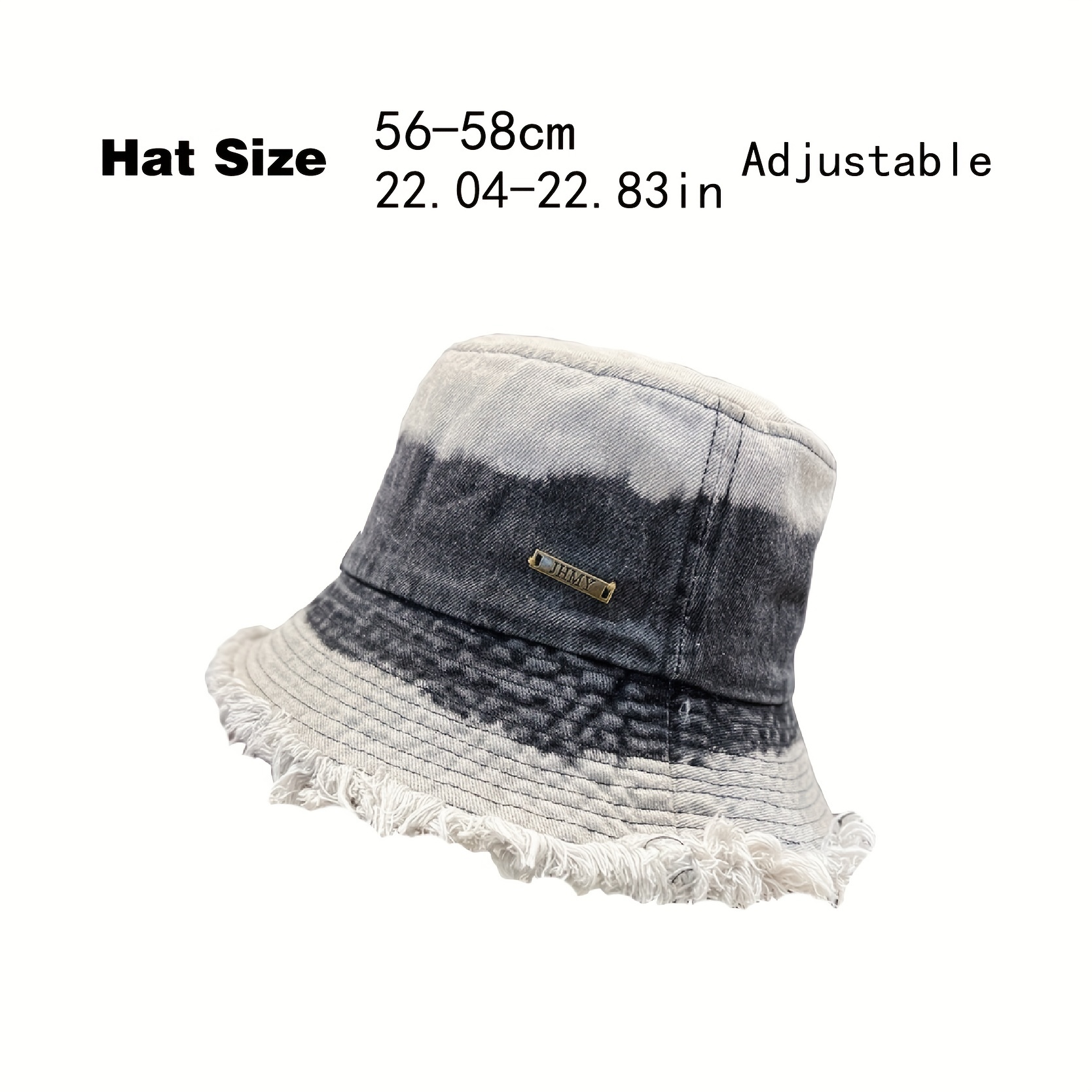 Classic Blue Denim Bucket Hat Trendy Washed Distressed Casual Basin Hats  Breathable Fisherman For Women - Temu