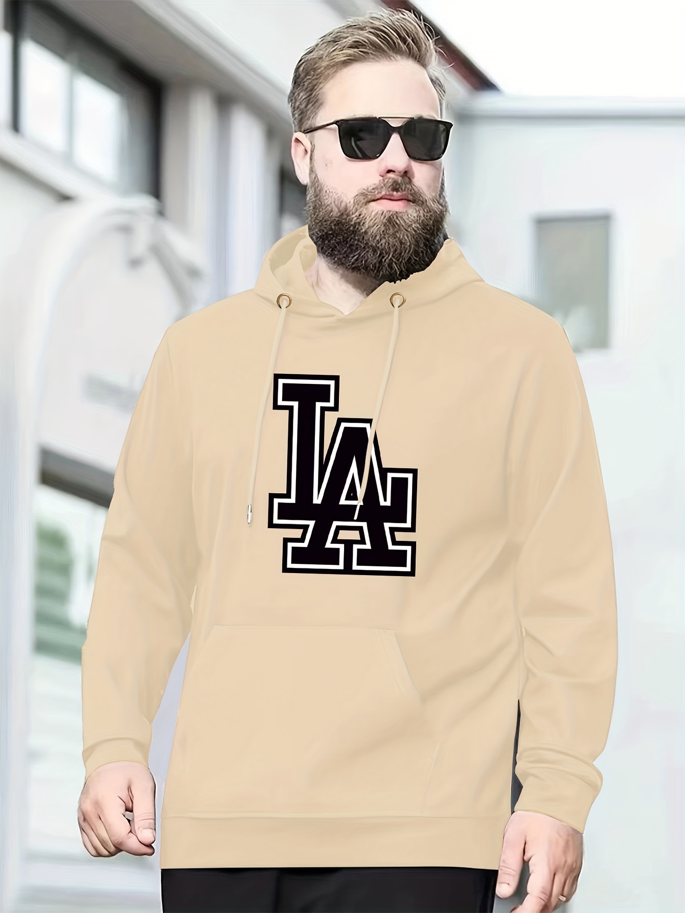 Oversized Casual Men's Los Angeles Dodgers Hoodie 