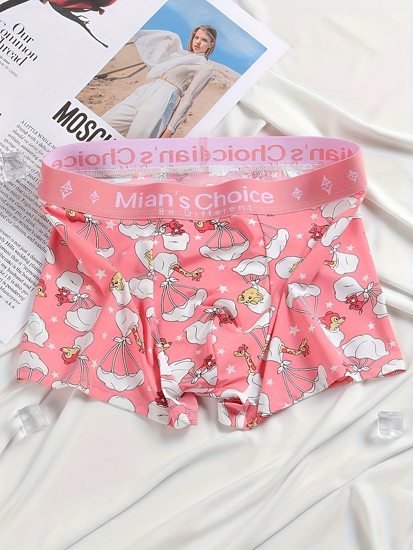 JHKKU Cartoon Cute Duck Men's Boxer Shorts Soft Breathable Boxer Briefs  Underwear Button Fly S at  Men's Clothing store