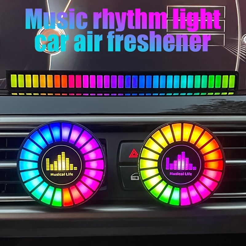 Auto-Lufterfrischer Mit Atmosphäre-Musik-Rhythmus-Lichtleiste,  DJ-Bär-Design-Auto-Luftventil-Parfüm-Diffusor-Clip, Auto-Innenraum-Dekorationszubehör  - Temu Germany