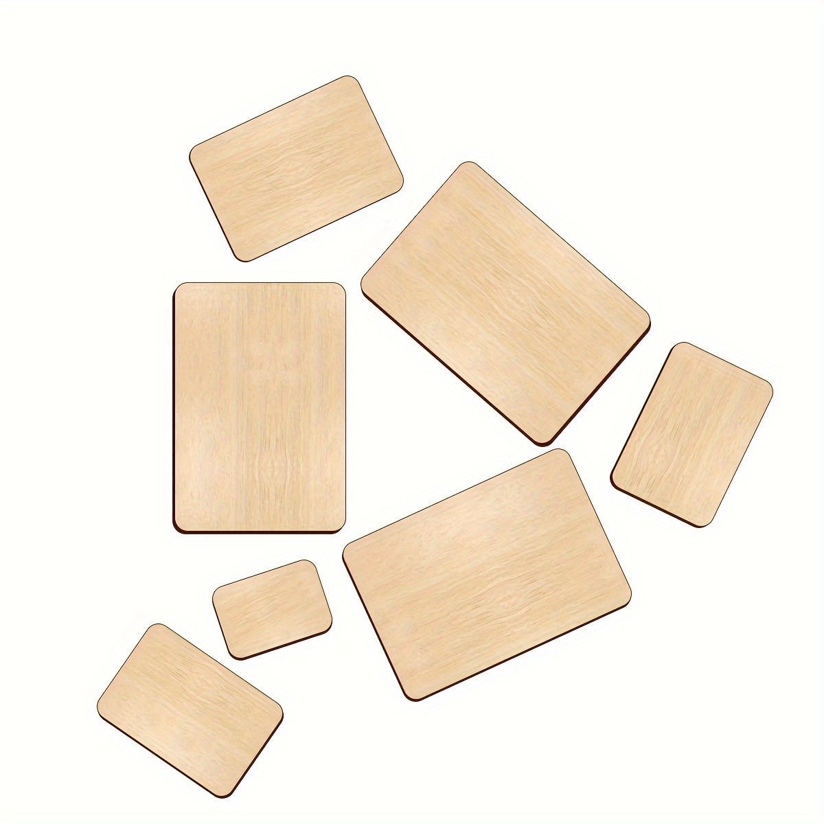 Cuadrados de madera para manualidades, 36 cuadrados de madera de 5 x 5,  recortes cuadrados de madera sin terminar para manualidades y manualidades,  5